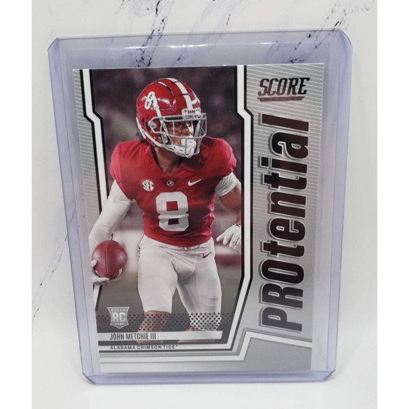 2022 Panini Score Football - John Metchie III #P-JM Protential Rookie Card RC - Picture 1 of 4